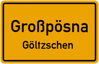 Straßenverzeichnis Großpösna Göltzschen
