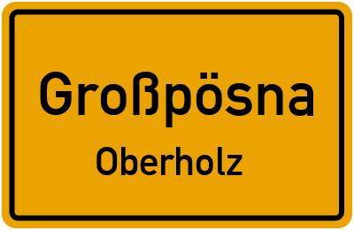 Straßenverzeichnis Großpösna Oberholz