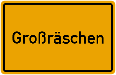 Ortsschild von Stadt Großräschen in Brandenburg