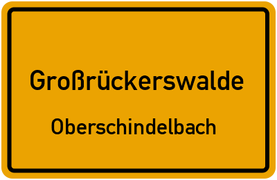 Straßenverzeichnis Großrückerswalde Oberschindelbach