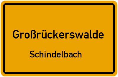 Straßenverzeichnis Großrückerswalde Schindelbach