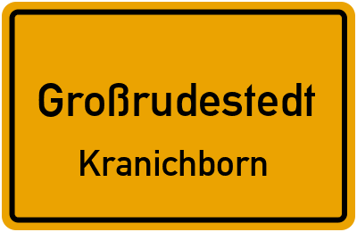Straßenverzeichnis Großrudestedt Kranichborn