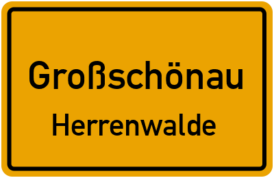 Straßenverzeichnis Großschönau Herrenwalde