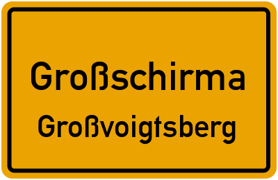 Straßenverzeichnis Großschirma Großvoigtsberg