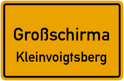 Straßenverzeichnis Großschirma Kleinvoigtsberg