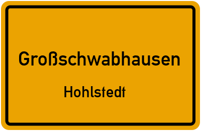 Straßenverzeichnis Großschwabhausen Hohlstedt