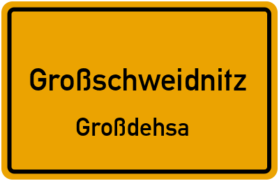 Straßenverzeichnis Großschweidnitz Großdehsa
