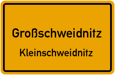Straßenverzeichnis Großschweidnitz Kleinschweidnitz