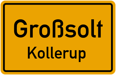 Straßenverzeichnis Großsolt Kollerup