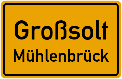 Straßenverzeichnis Großsolt Mühlenbrück