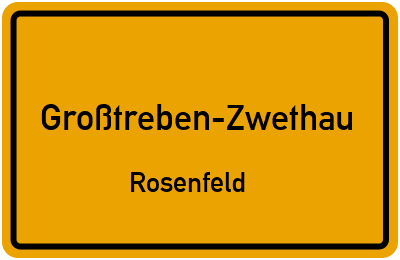 Straßenverzeichnis Großtreben-Zwethau Rosenfeld