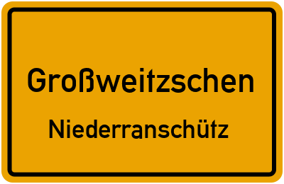 Straßenverzeichnis Großweitzschen Niederranschütz