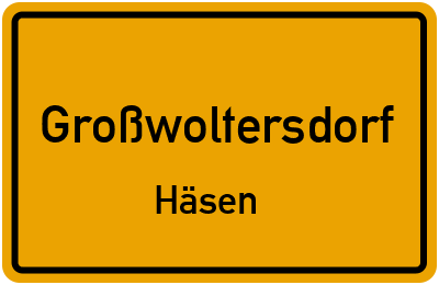 Straßenverzeichnis Großwoltersdorf Häsen