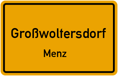Straßenverzeichnis Großwoltersdorf Menz