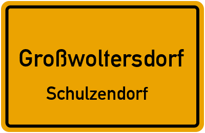 Straßenverzeichnis Großwoltersdorf Schulzendorf