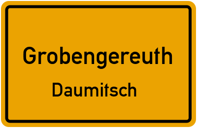 Straßenverzeichnis Grobengereuth Daumitsch