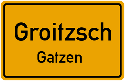 Straßenverzeichnis Groitzsch Gatzen
