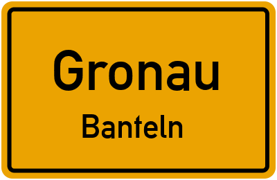 Straßenverzeichnis Gronau Banteln