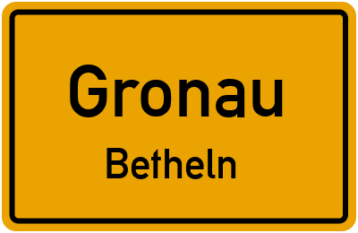 Straßenverzeichnis Gronau Betheln