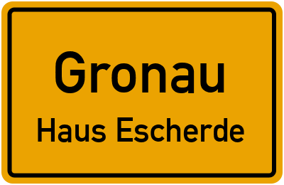 Straßenverzeichnis Gronau Haus Escherde
