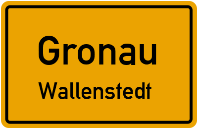 Straßenverzeichnis Gronau Wallenstedt