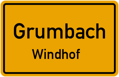 Straßenverzeichnis Grumbach Windhof