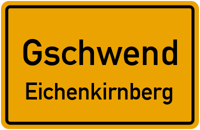 Straßenverzeichnis Gschwend Eichenkirnberg