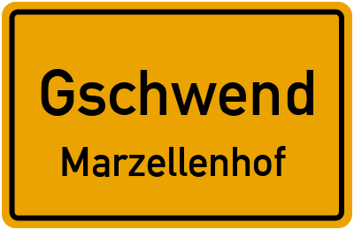 Straßenverzeichnis Gschwend Marzellenhof