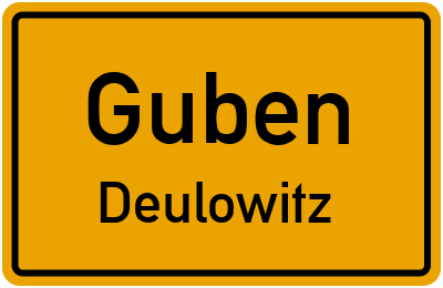 Straßenverzeichnis Guben Deulowitz