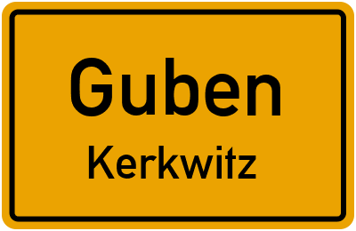 Straßenverzeichnis Guben Kerkwitz