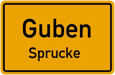 Straßenverzeichnis Guben Sprucke