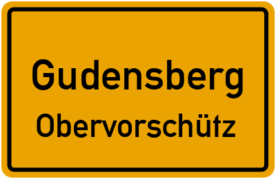 Ortsschild Gudensberg Obervorschütz