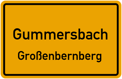Straßenverzeichnis Gummersbach Großenbernberg