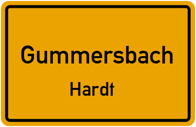 Straßenverzeichnis Gummersbach Hardt