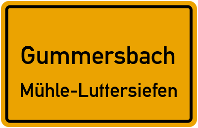 Straßenverzeichnis Gummersbach Mühle-Luttersiefen