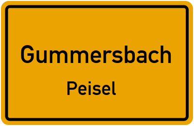 Straßenverzeichnis Gummersbach Peisel