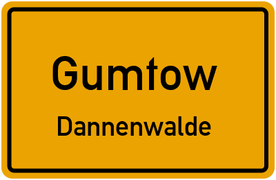 Straßenverzeichnis Gumtow Dannenwalde
