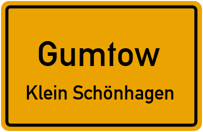 Straßenverzeichnis Gumtow Klein Schönhagen