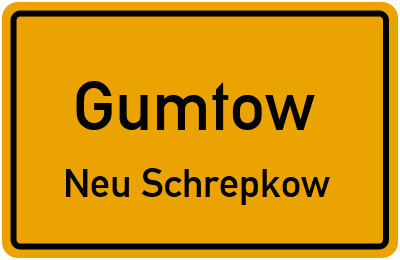 Straßenverzeichnis Gumtow Neu Schrepkow