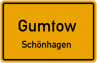Straßenverzeichnis Gumtow Schönhagen