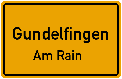 Straßenverzeichnis Gundelfingen Am Rain