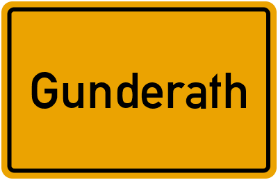 Ortsschild von Gemeinde Gunderath in Rheinland-Pfalz