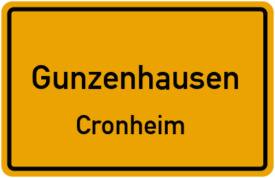 Straßenverzeichnis Gunzenhausen Cronheim
