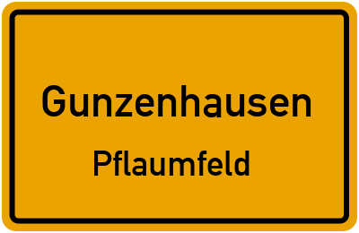 Straßenverzeichnis Gunzenhausen Pflaumfeld