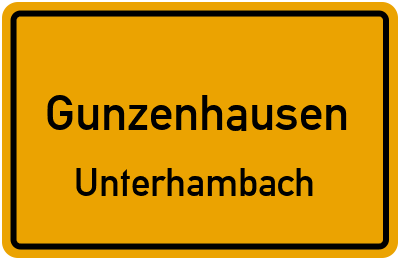 Straßenverzeichnis Gunzenhausen Unterhambach