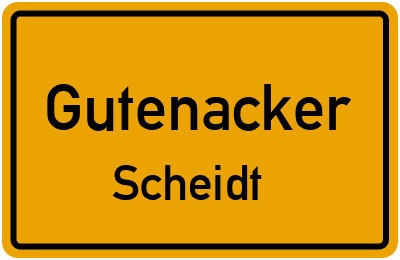 Straßenverzeichnis Gutenacker Scheidt