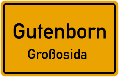 Straßenverzeichnis Gutenborn Großosida