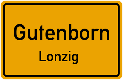 Straßenverzeichnis Gutenborn Lonzig