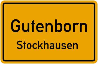Straßenverzeichnis Gutenborn Stockhausen