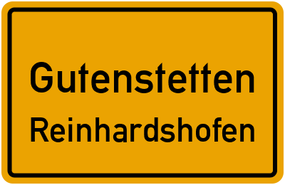 Ortsschild Gutenstetten Reinhardshofen